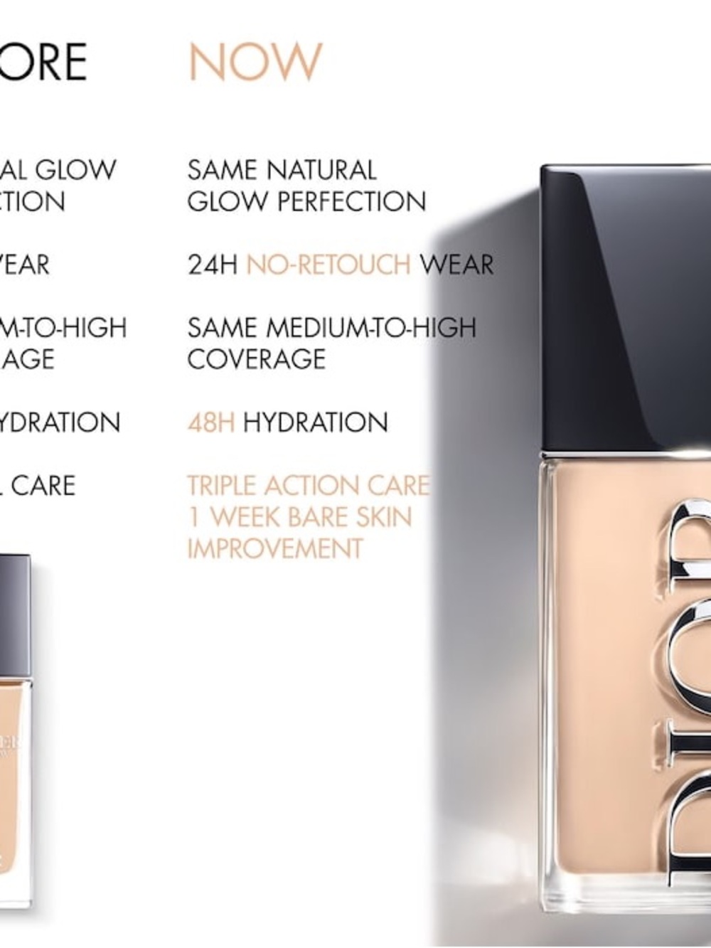 DIOR Flawless Radiant Skin True Foundation In 2WP Warm Peach Exp 10/27 - Picture 5 of 8